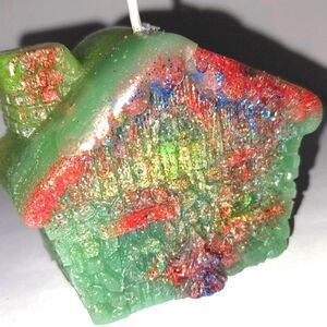 Hand crafted limited edition Gingerbread house candle